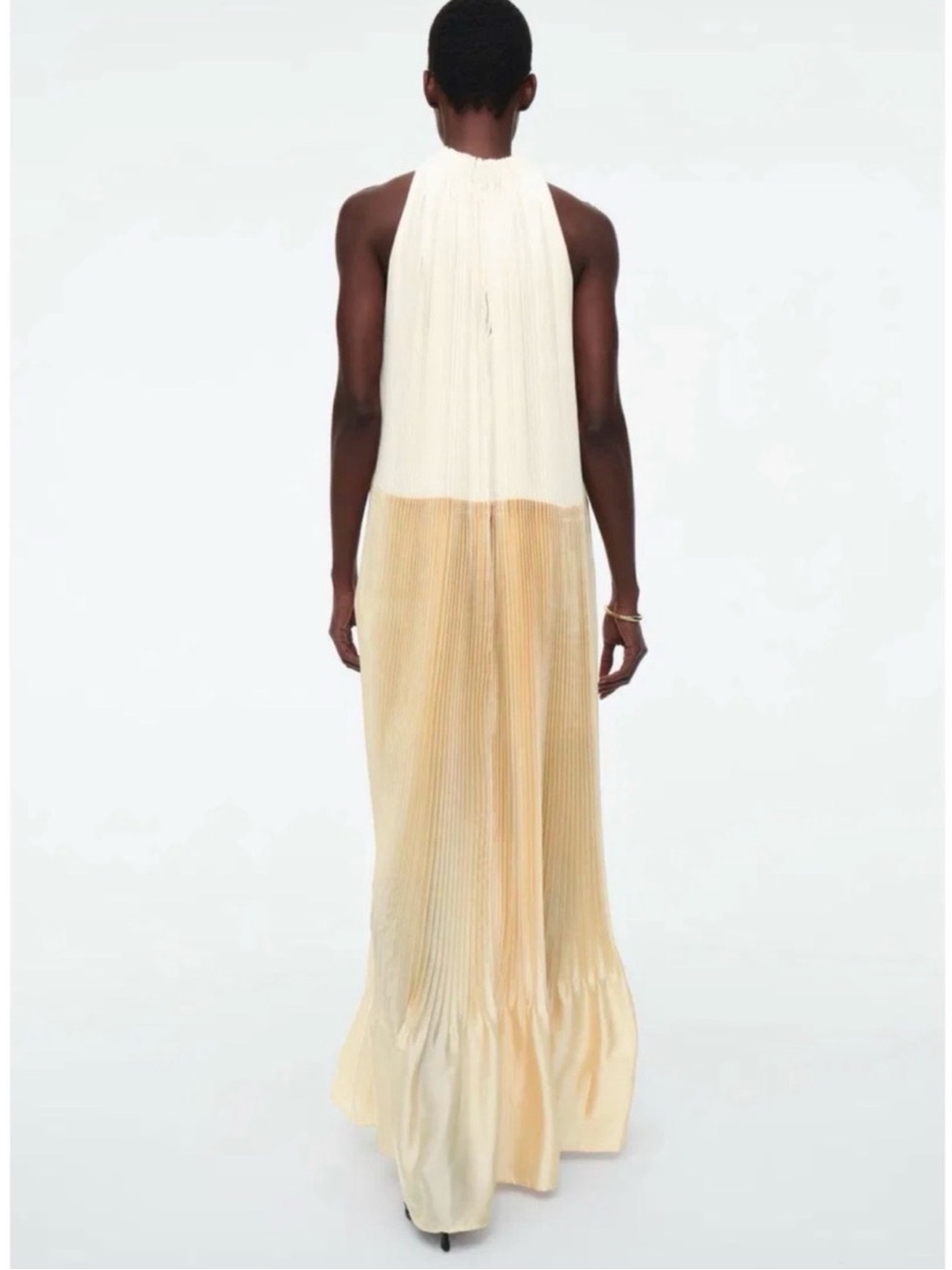 COS Plisse Two-Tone Maxi Dress - Picture 3 of 9
